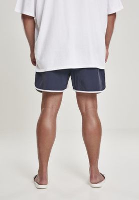 Retro swim shorts navy/white