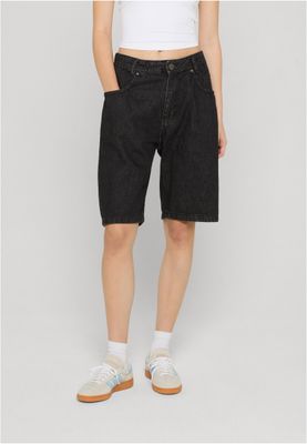Jeansshorts i darkgreywashed denim – DEF
