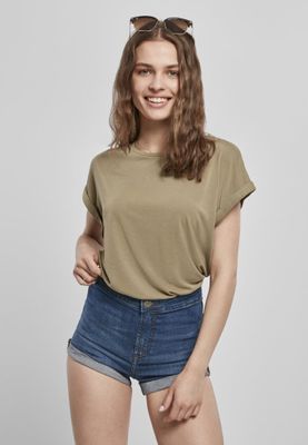 Ladies top with rolled up arms