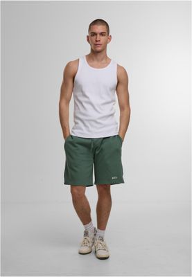 Mjukisshorts i grön med dragsko – def