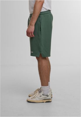 Mjukisshorts i grön med dragsko – def