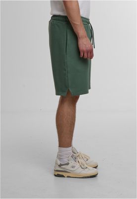 Mjukisshorts i grön med dragsko – def