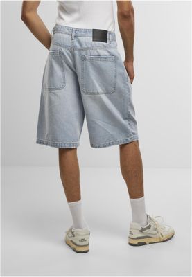 Shorts med dragkedja – lightbluewashed