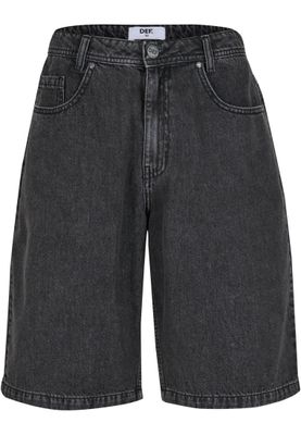 Shorts med dragkedja – darkgreywashed