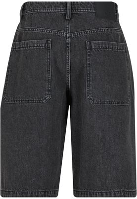 Shorts med dragkedja – darkgreywashed