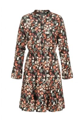 Chiffon dress with buttons