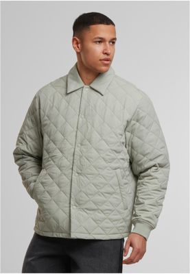 Rutor mönster Quilted Overshirt Rutigt Jacka för herr – Softsalvia