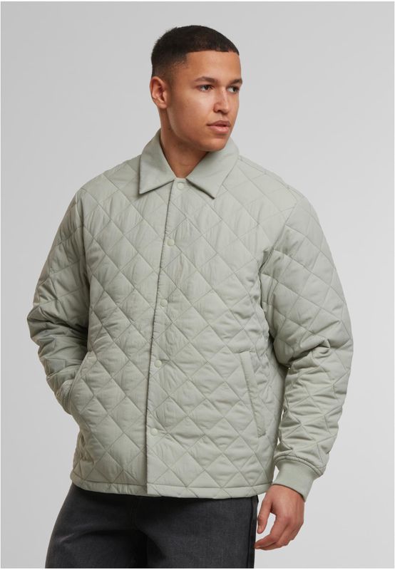 Rutor mönster Quilted Overshirt Rutigt Jacka för herr – Softsalvia