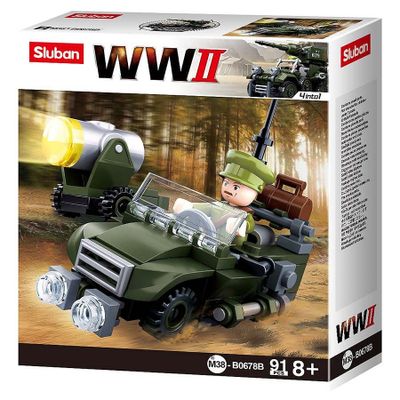 WWII 4in1 Army model B - Sluban - M38-B0678B
