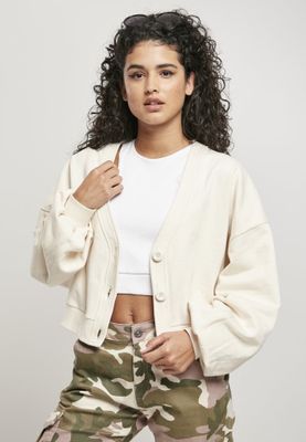 Ladies Organic Oversized Short Terry Cardigan