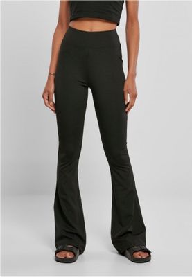 Ladies Recycled High Waist Flared Leggings