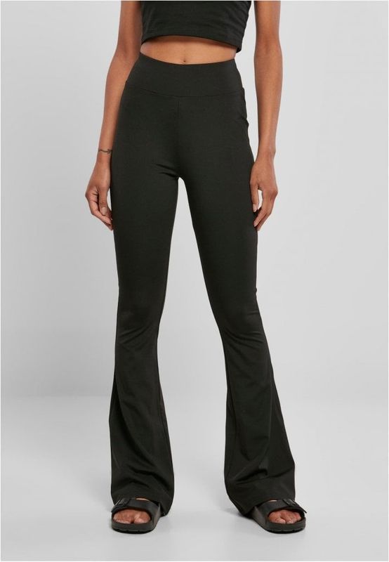 Ladies Recycled High Waist Flared Leggings
