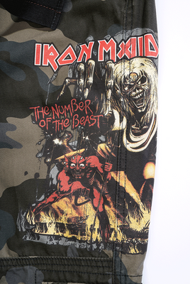 The Number of the Beast, logotyp röd Iron Maiden Number of the Beast Camouflage Byxor – Dark Camo