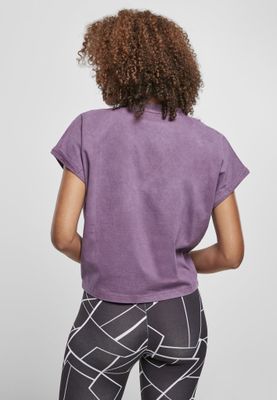 Kort t-shirt til kvinder med sænket arm