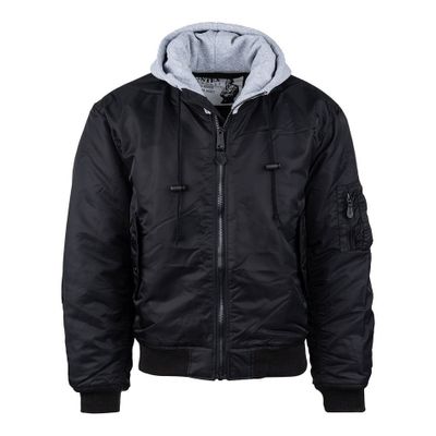 MA-1 hooded bomber jacket