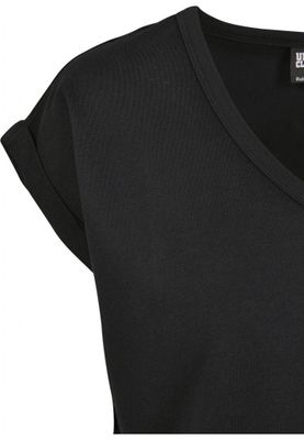 T-shirt med V-udskæring til kvinder