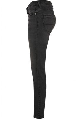 Ladies Mid Waist Skinny Jeans