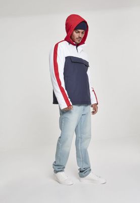 3-tone pullover padded jacket