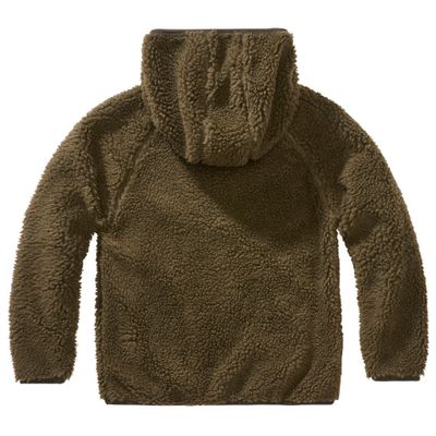 Olive teddy jacket - Kids
