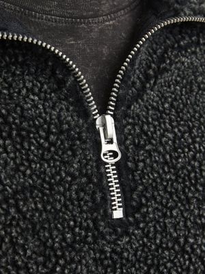 Half zip teddy sweat men