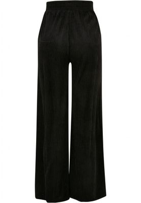 Ladies Velvet Rib Straight Sweat Pants