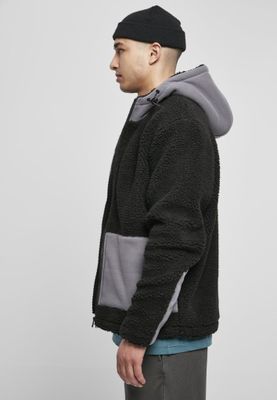 Hoodie with teddy fabric men