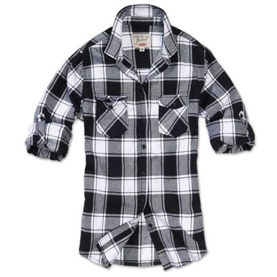 Checkered flannel shirt lady