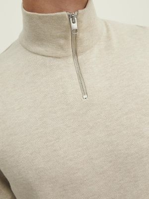 Halfzip sweatshirt med dragkedja herr
