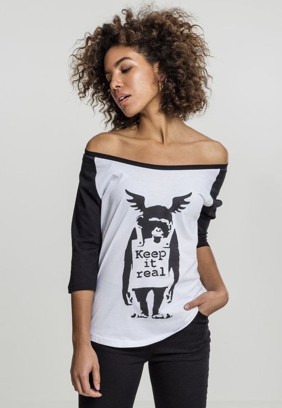 Banksy Ape raglan 3/4 shirt