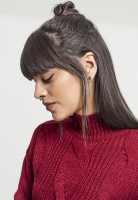 Sweater with braid pattern lady