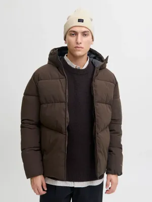 Naturvit ribbstickad mössa Jack & Jones