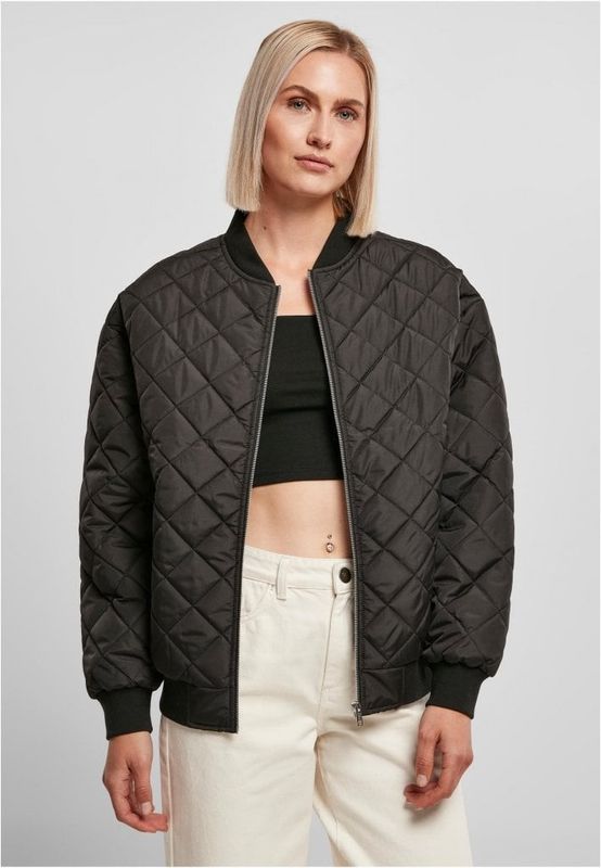 Oversize quilted bomberjacket dam