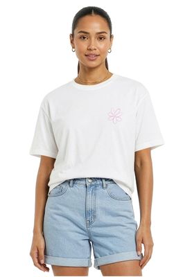 T-shirt för dam i bomullsjersey – vit