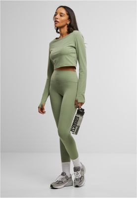 Sportleggings för damer med bred midja och slimmad passform