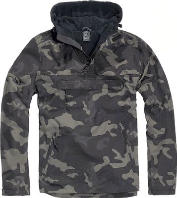 Wind jacket with fleece lining camouflage