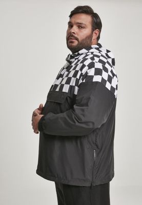 Checkered pull over jacket
