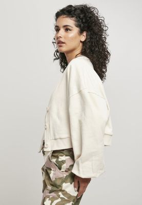 Ladies Organic Oversized Short Terry Cardigan
