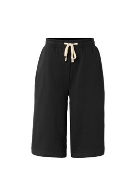 Långa mjukisshorts för dam – svart