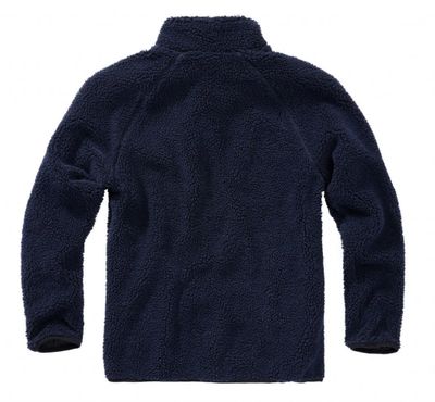 Navy blue fleece jacket teddy pullover