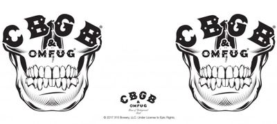 CBGB & OMFUG Skull coffee mug