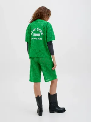 Högmidjade Avslappnade Shorts med Resår