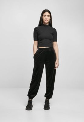 Ladies High Waist Ballon Velvet Sweat Pants