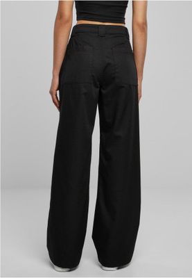 Black work trousers for women.