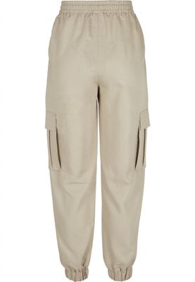 Cargo pants in viscose pond