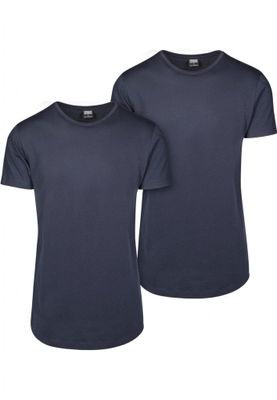 Shaped Long T-shirt men's 2-pack