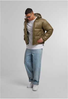 Shiny Puffer Jacket With Hood Herrjacka – Tiniolive