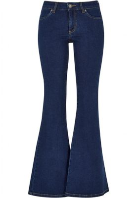 Women's flared jeans with a low waist