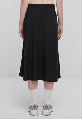 Black long skirt in viscose