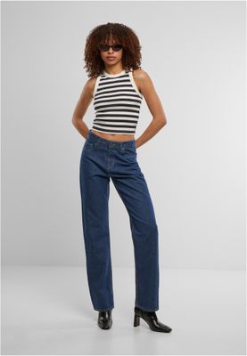 Rakt Skuren Denim Byxa Dam