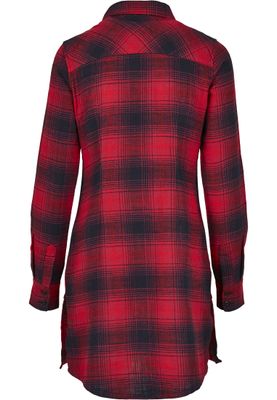 Checkered shirt dress